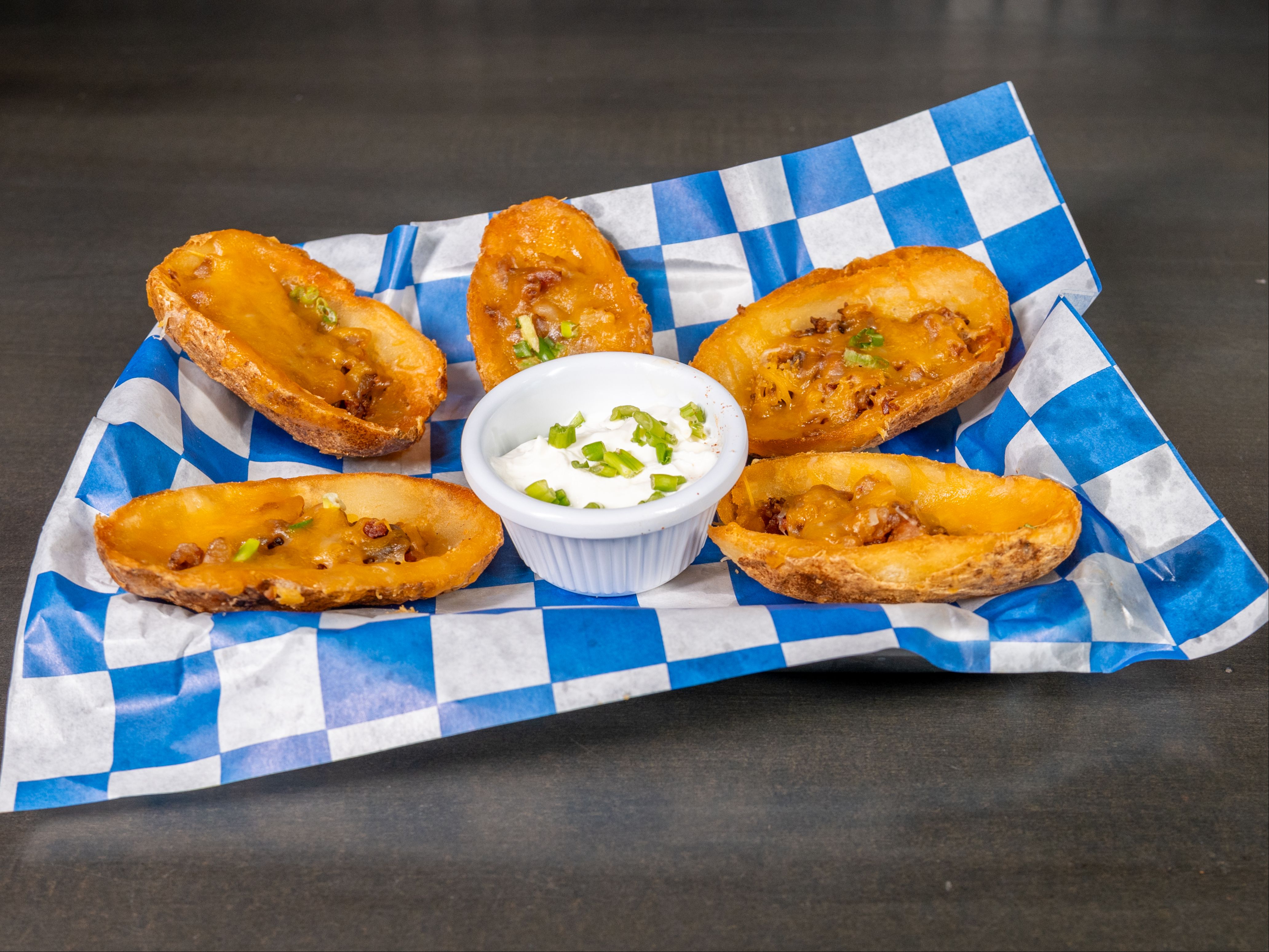 Loaded Potato Skins.