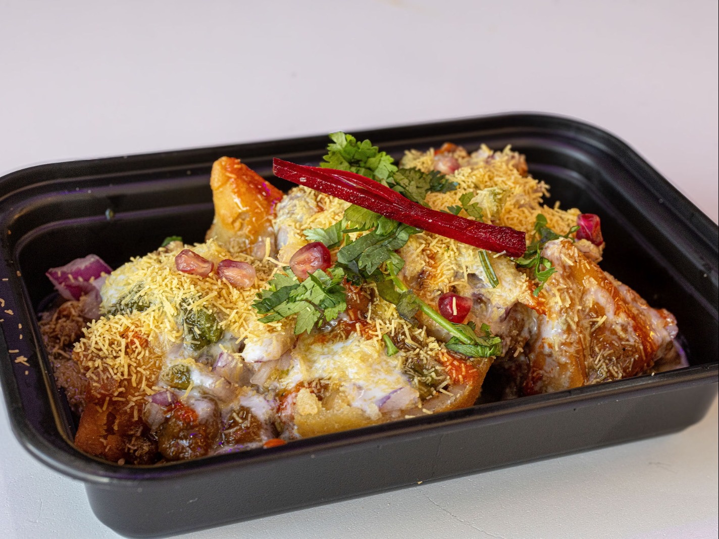 Samosa Chole Chaat (S).