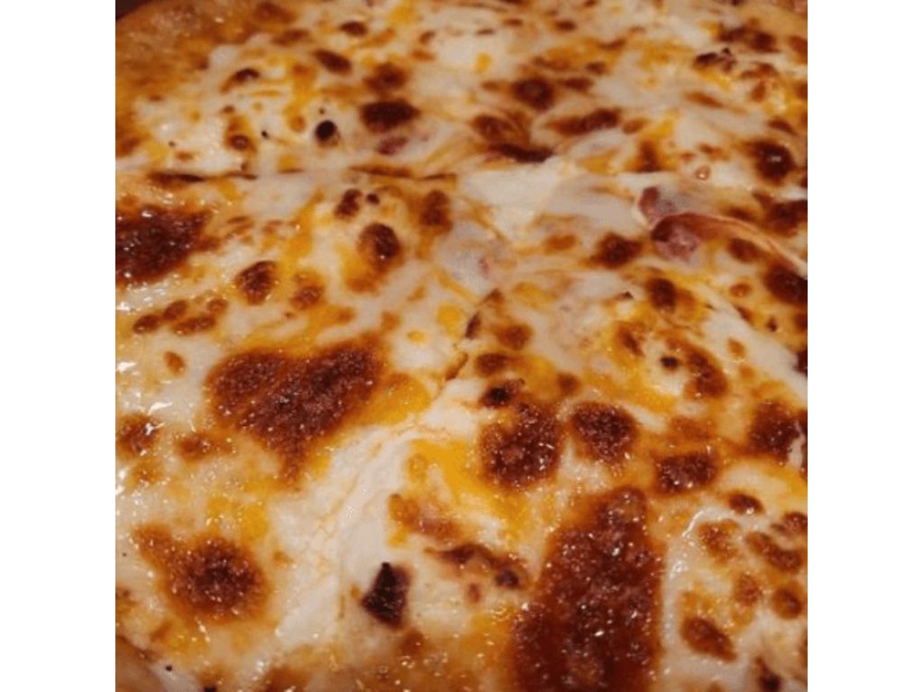 14" THREE CHEESE PIZZA.
