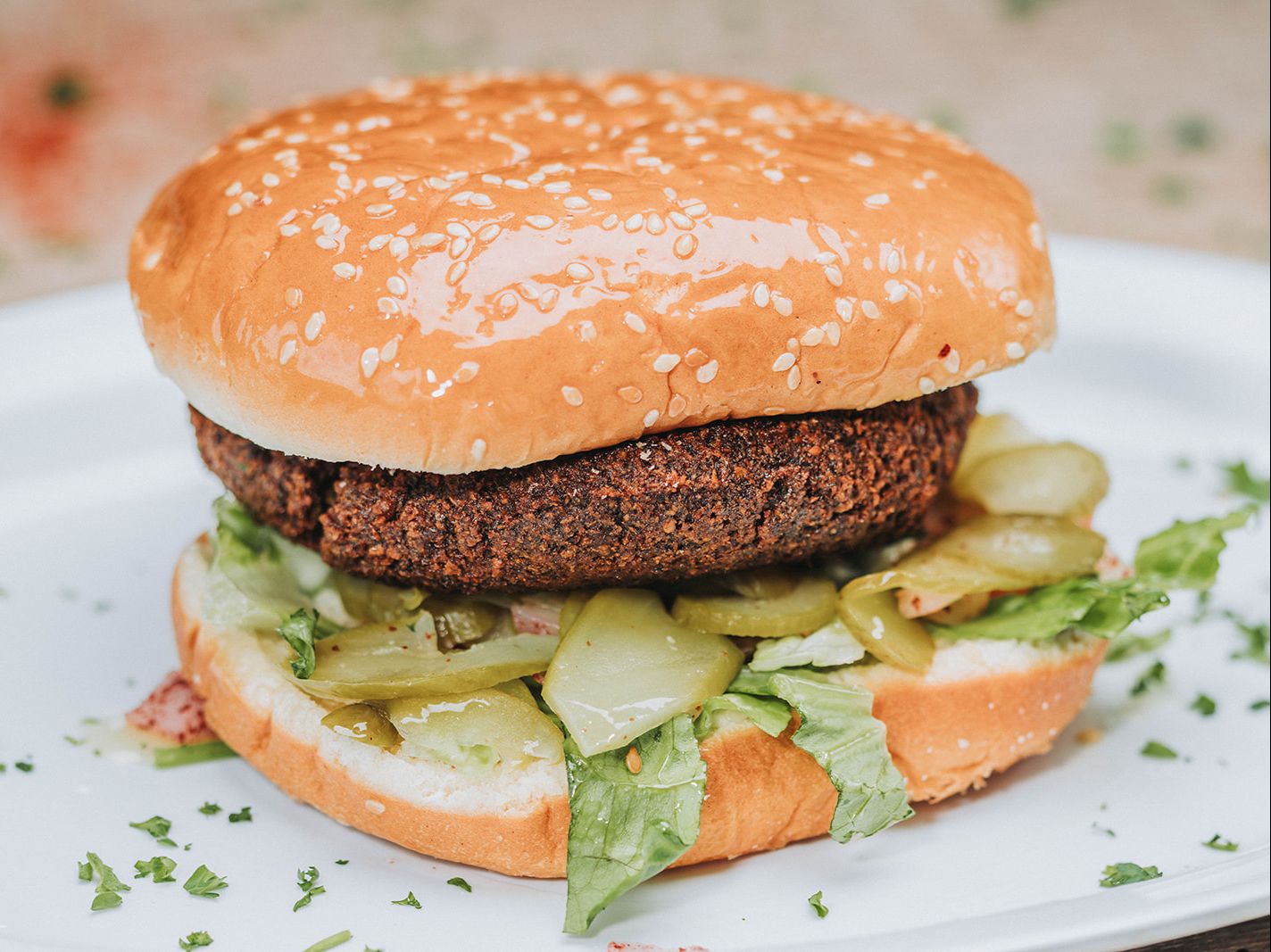 Falafel Burger.