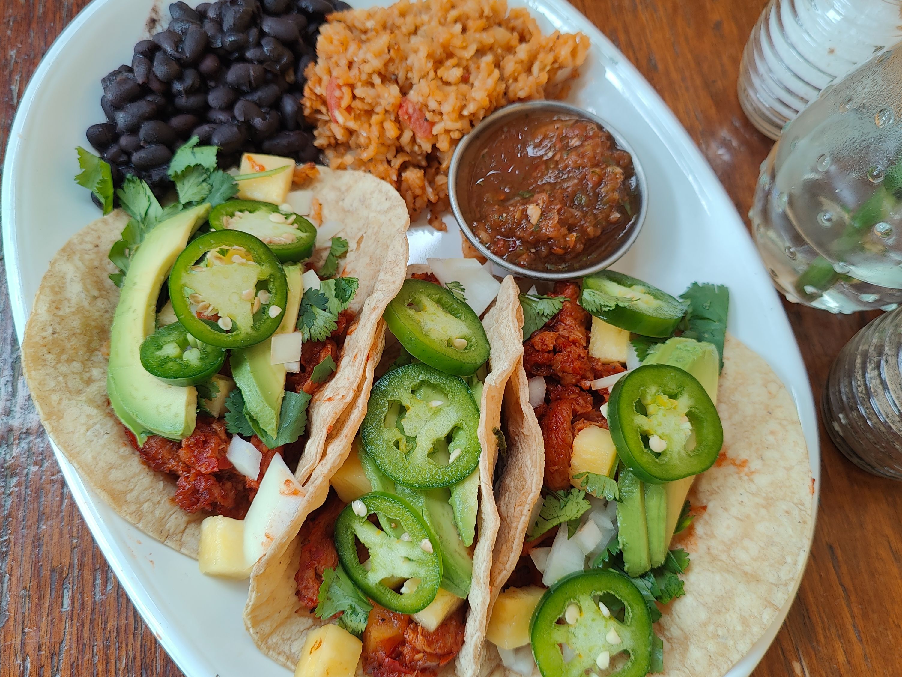 Tacos "Al Pastor" Platter (V, GF).