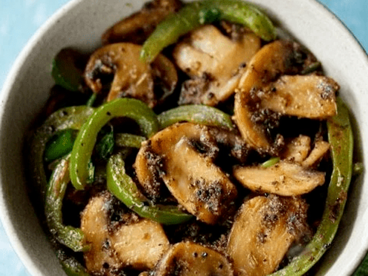 Mushroom Pepper Fry.