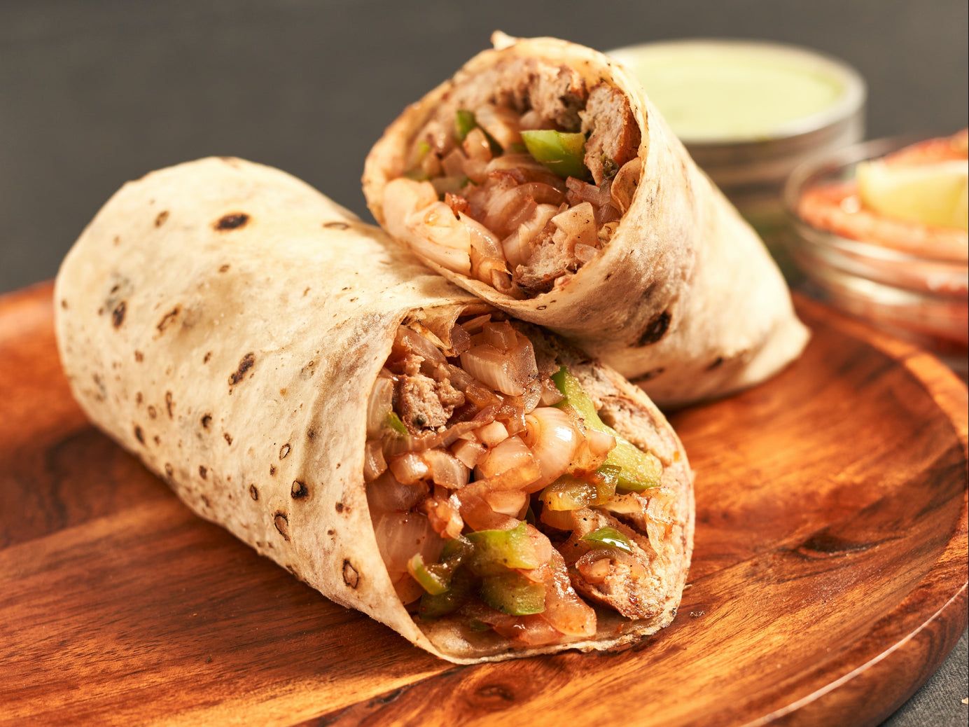 GROUND BEEF FIESTA BURRITO