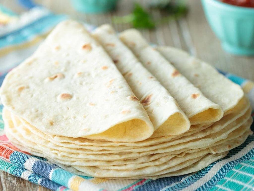 (3) Flour Tortillas.