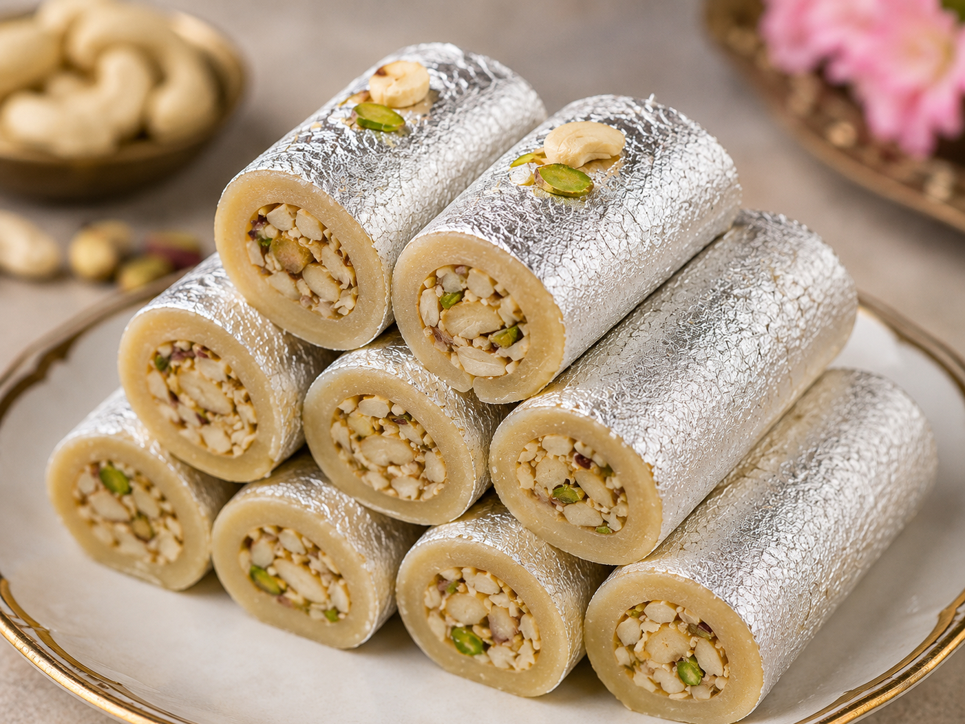 KAJU ROLL FRESH SWEETS.