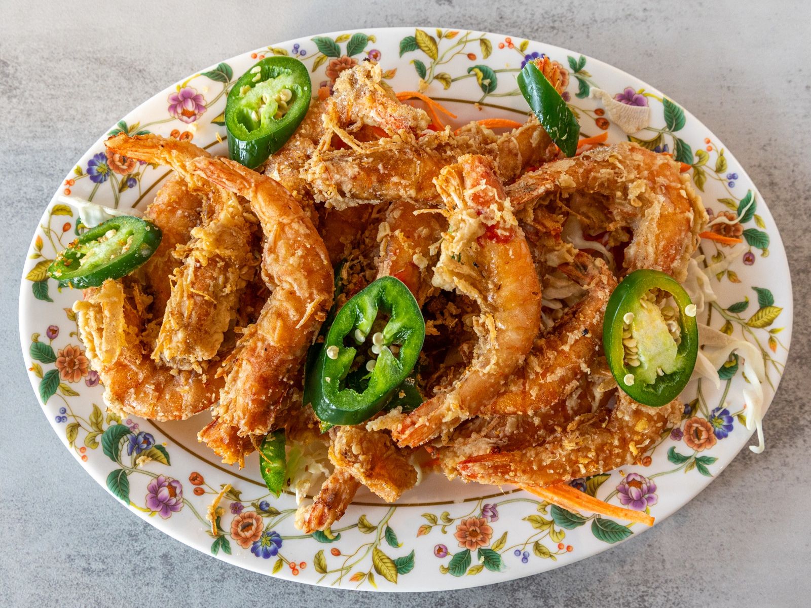 GARLIC SHRIMP OR BLACKPEPPER SHRIMP