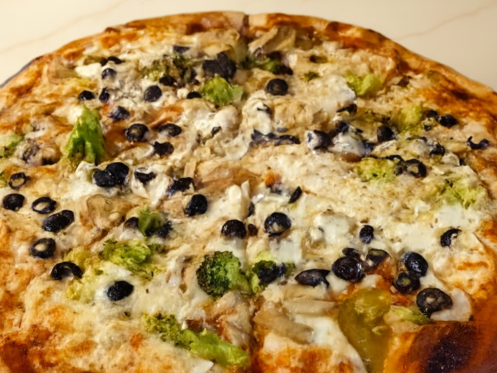 Veggie Pizza Medium.