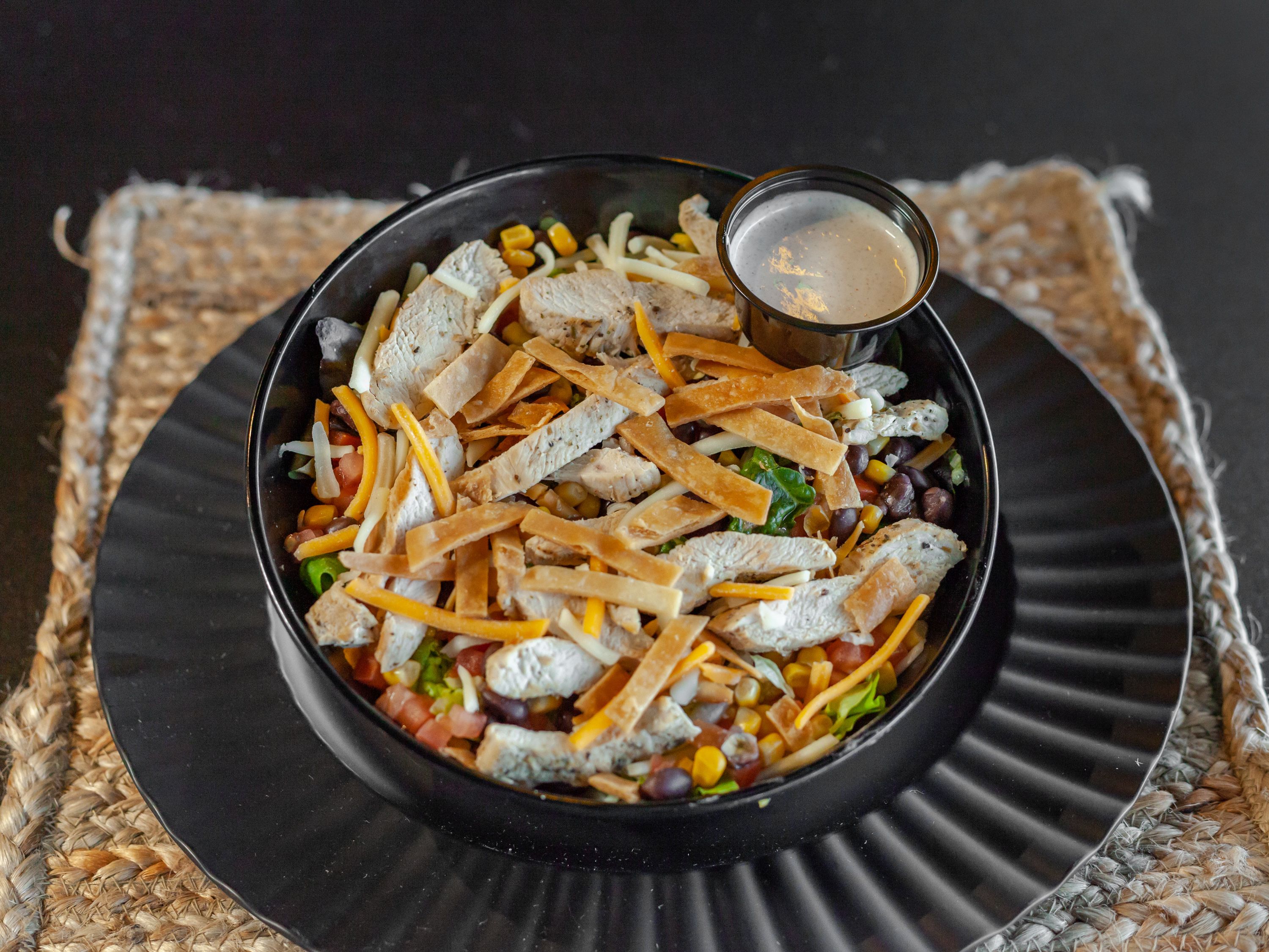 Half Southwest Chicken Salad (1 Dressing).