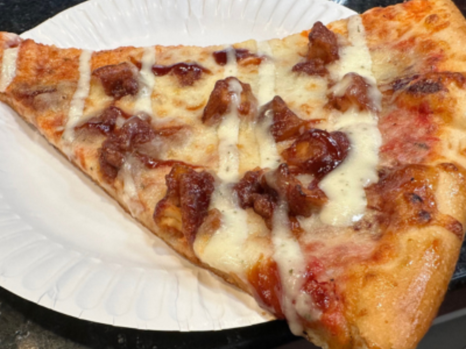 Pizza Slice: Bbq Chicken.