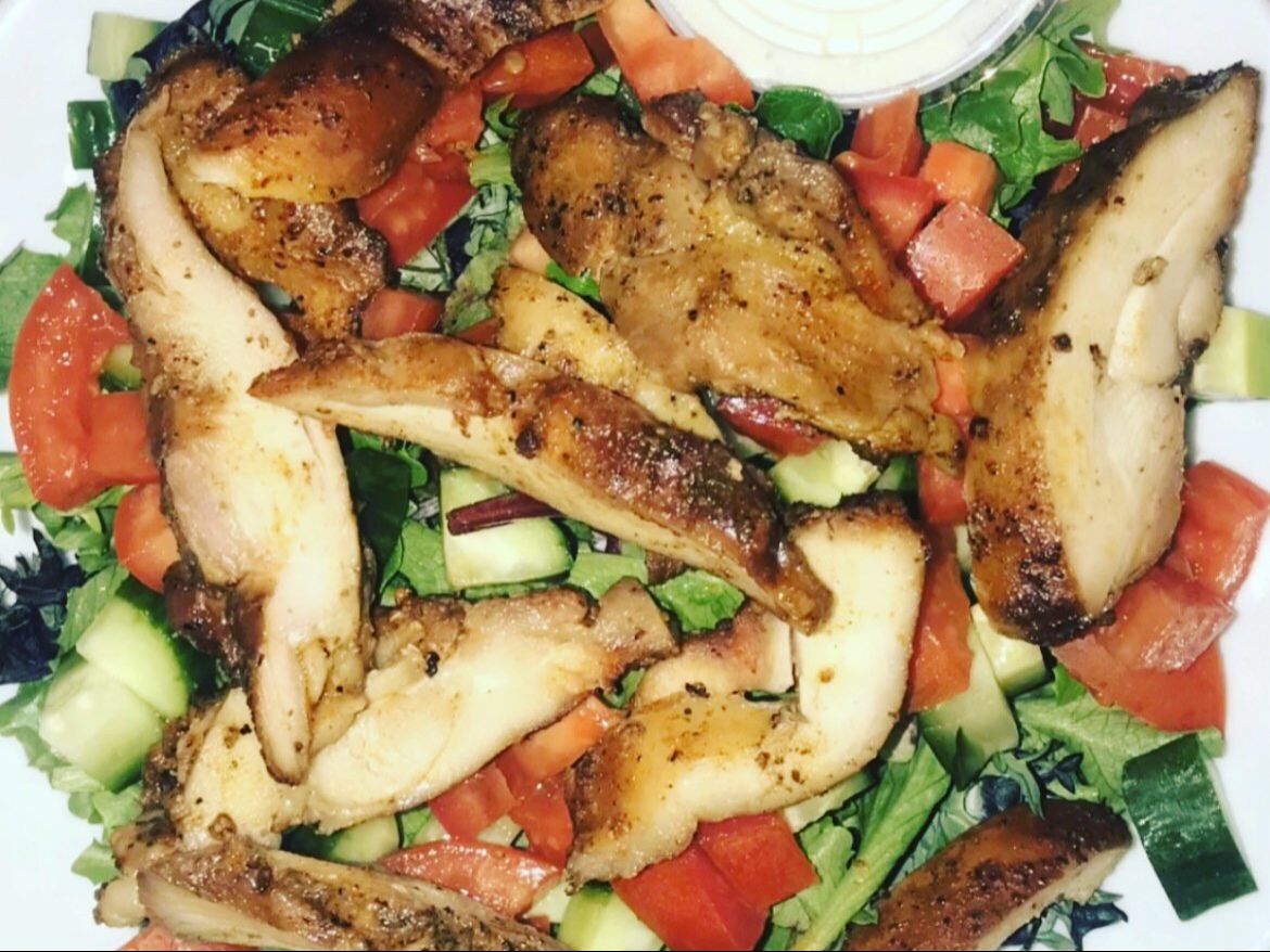 BBQ CHICKEN SALAD.