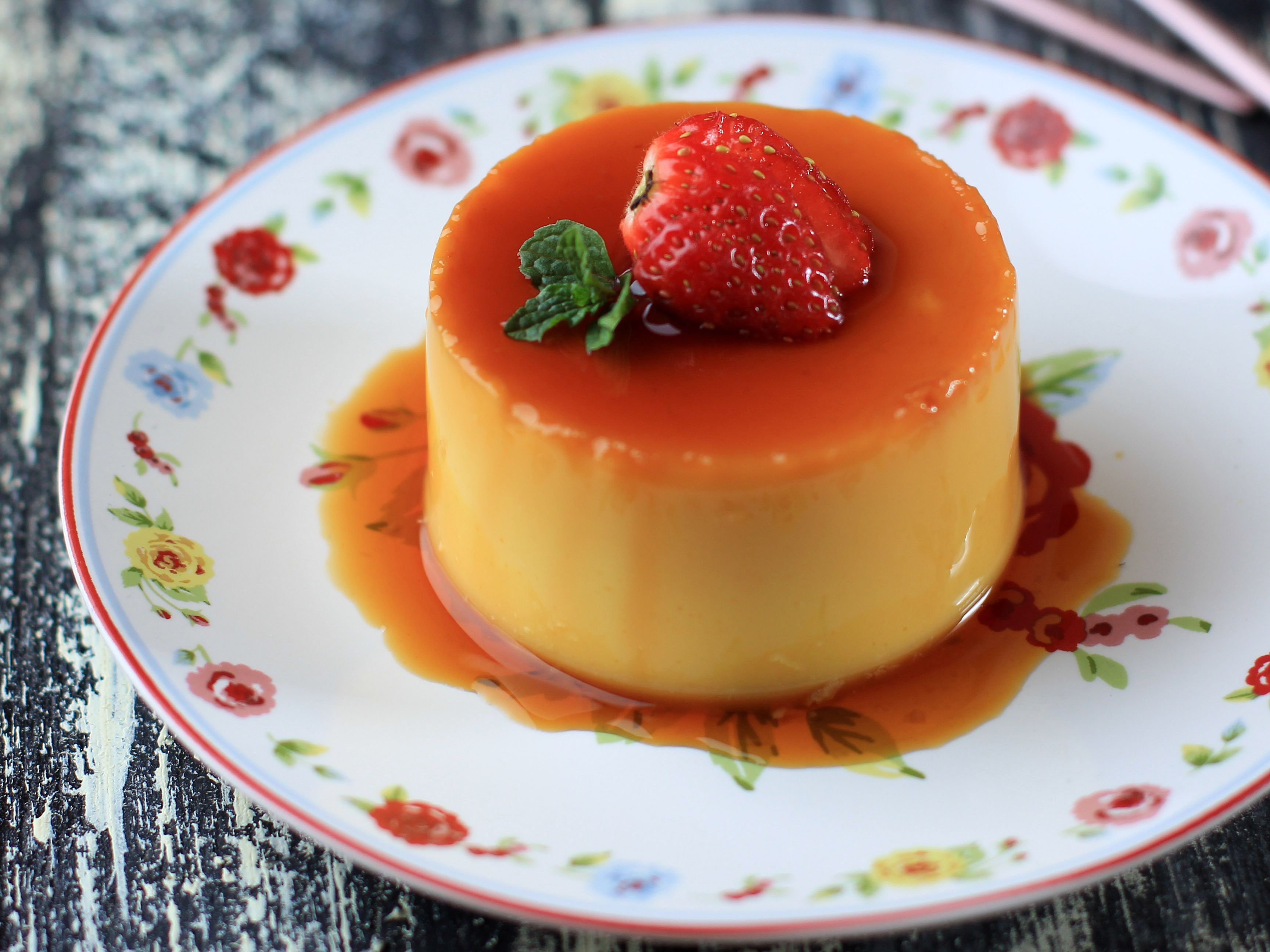Flan & Ice Cream