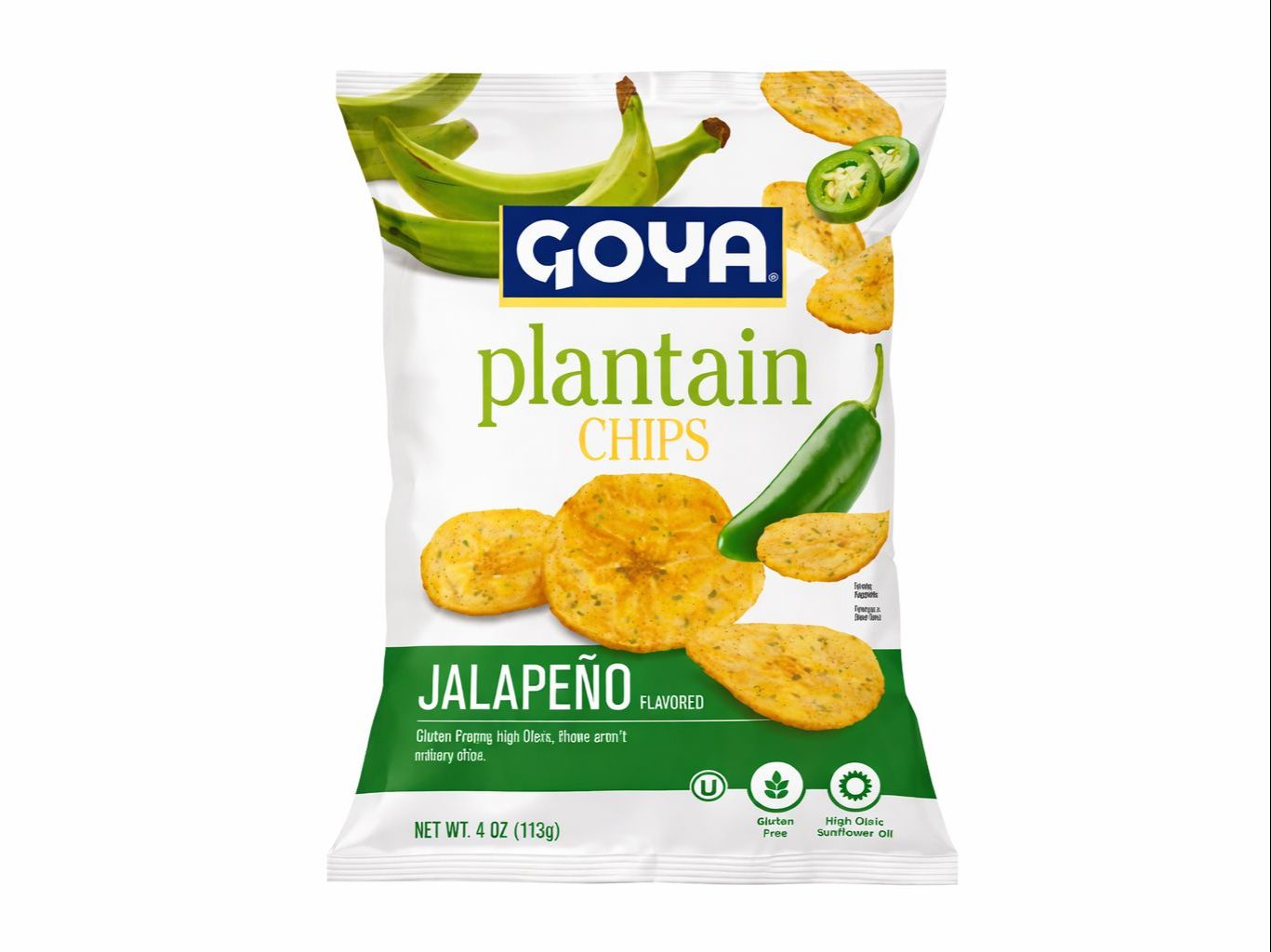 Goya Plantain Chips Jalapeno 113g.