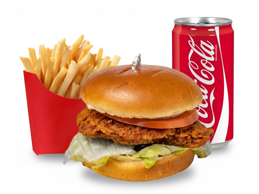 Spicy Chicken Sandwich Meal.