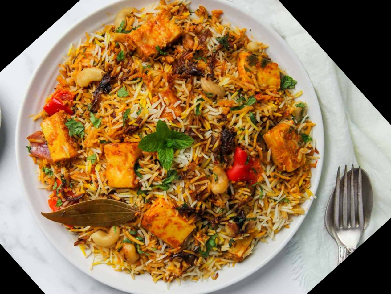 Paneer Sabz Biryani.