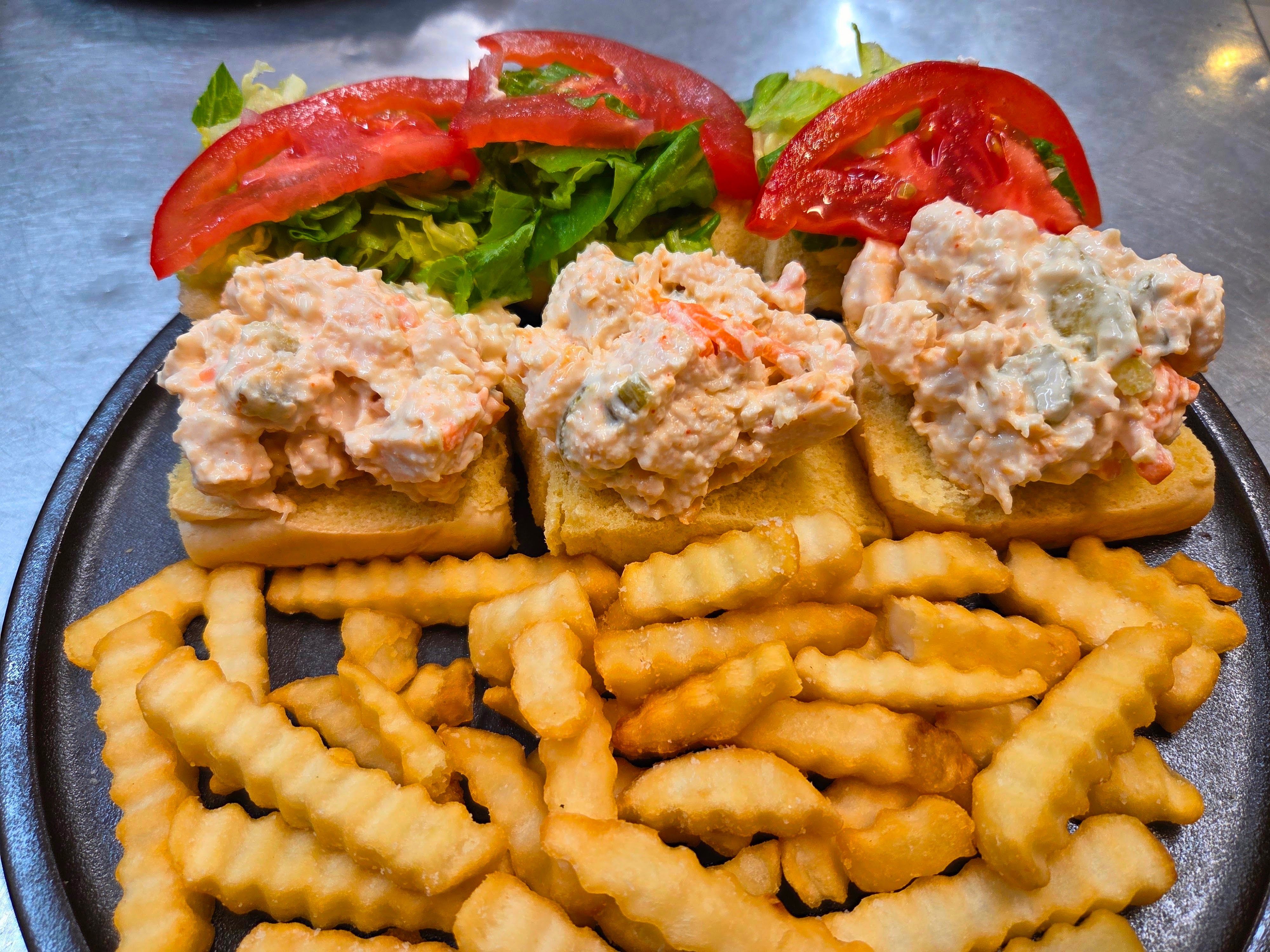 Pop Up Special Buffalo Chicken Salad Sliders With Fries.  Thursday, Friday and Saturday.