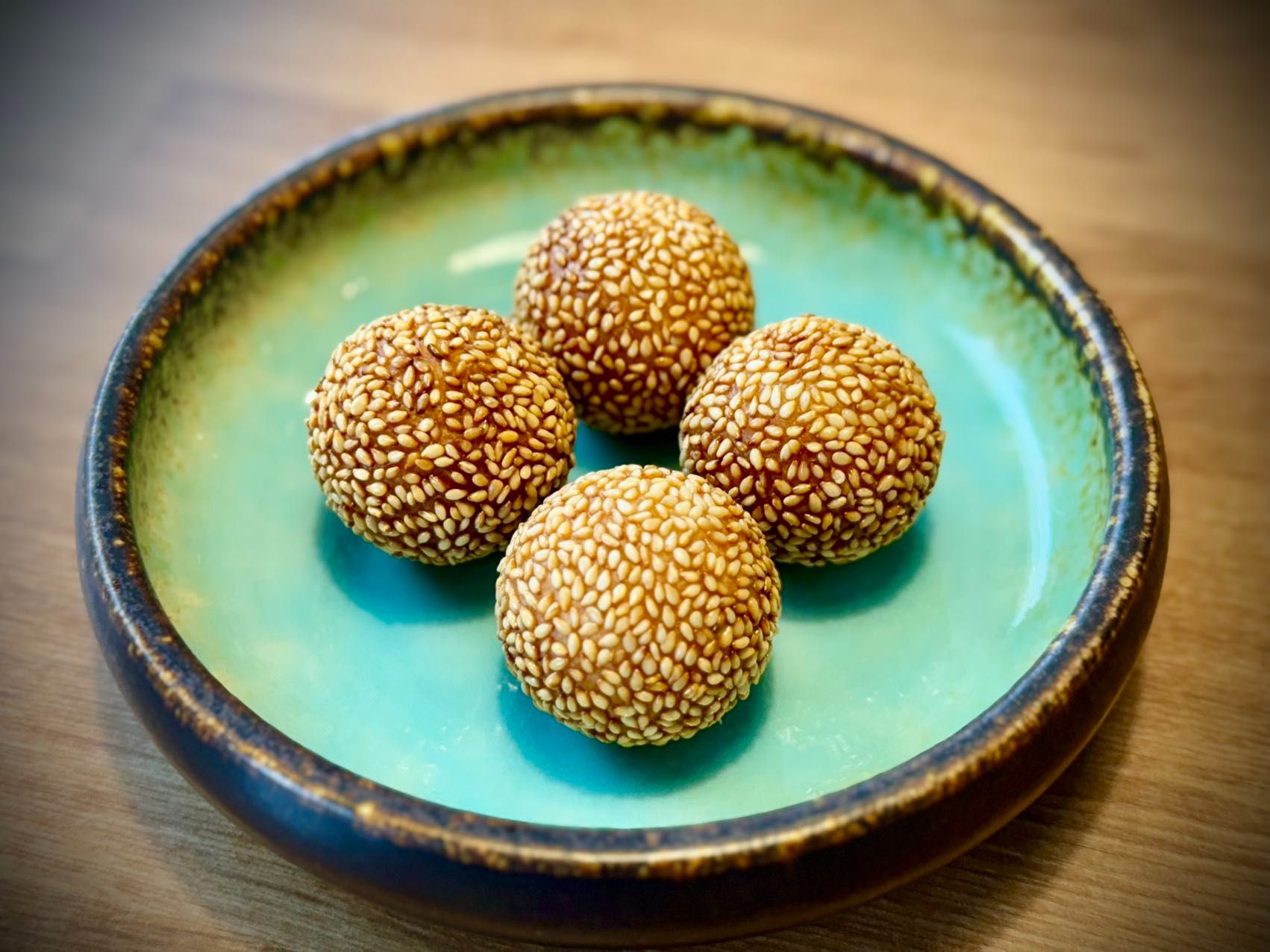 Boules de sésame aux haricots rouges