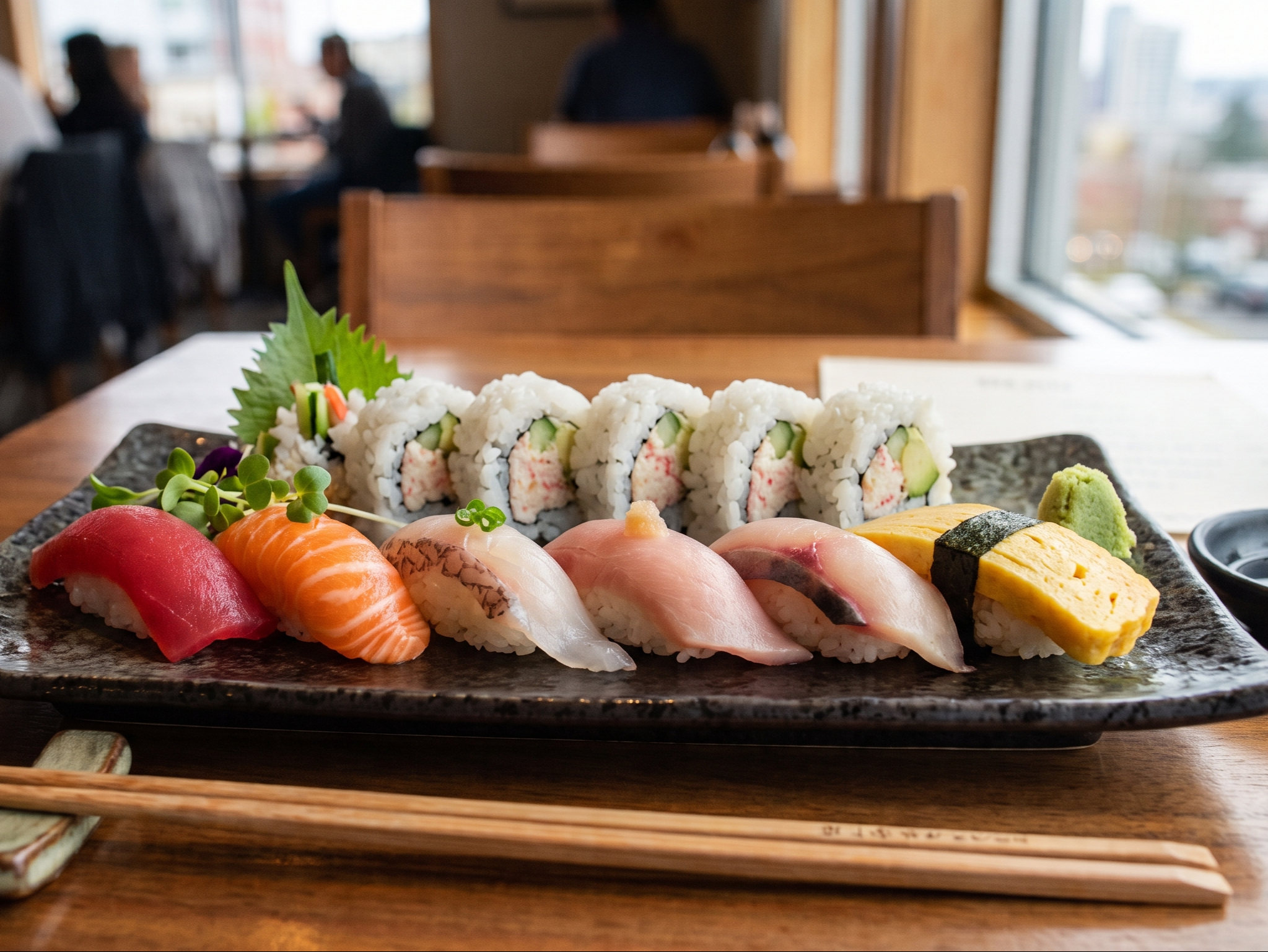 6pc Sushi Lunch Set.