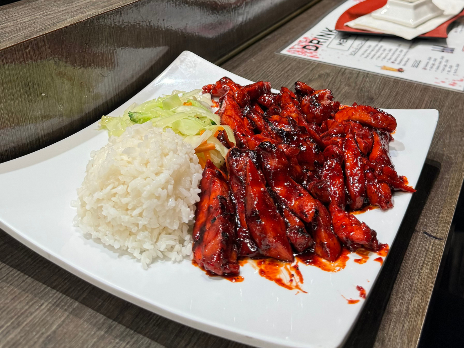 Teriyaki Hot Chicken.