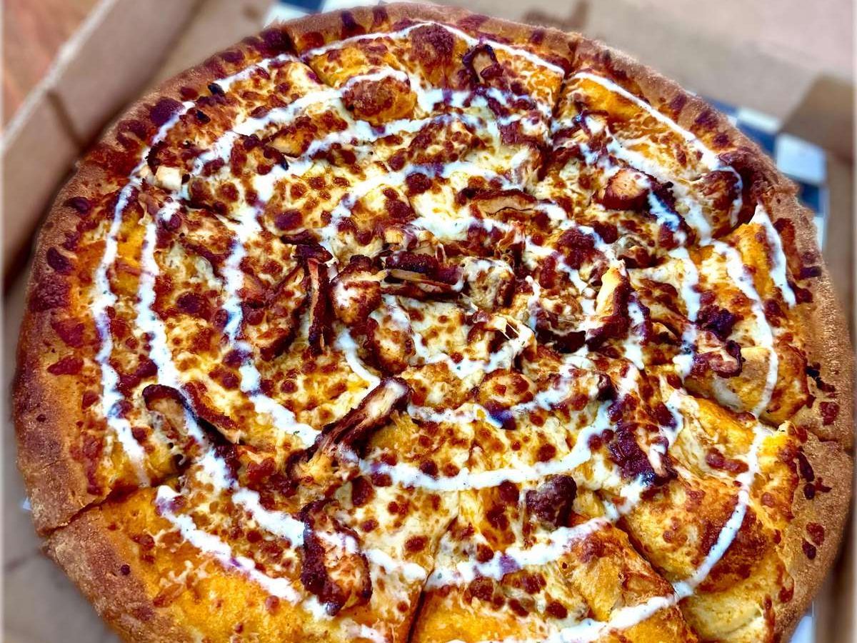 16" Chicken Wing Pizza.