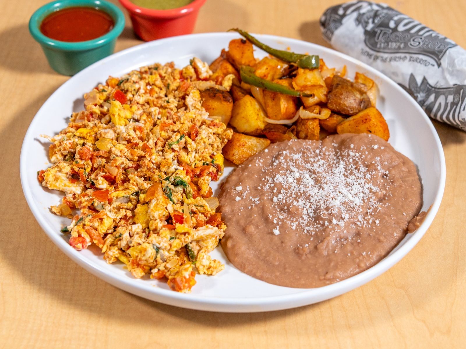 Huevos a la Mexicana.