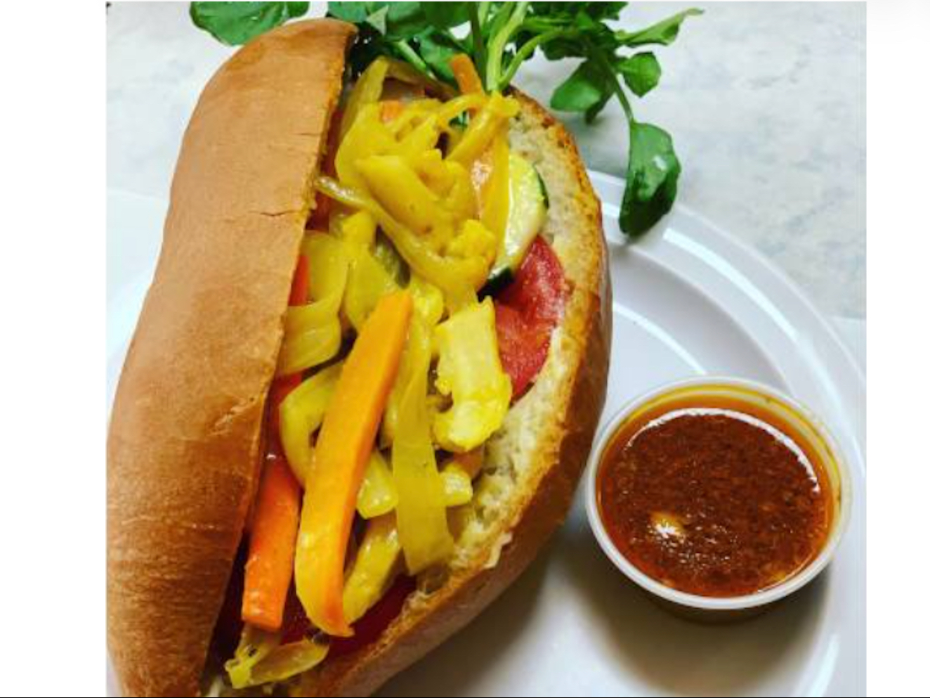 Pan con Pollo.
