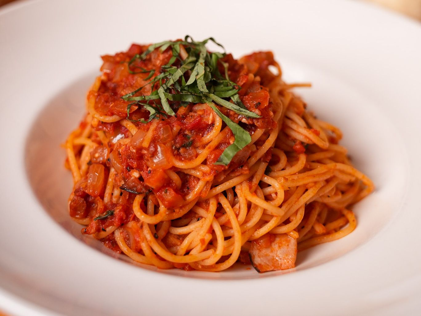 Spaghetti All'Amatriciana.