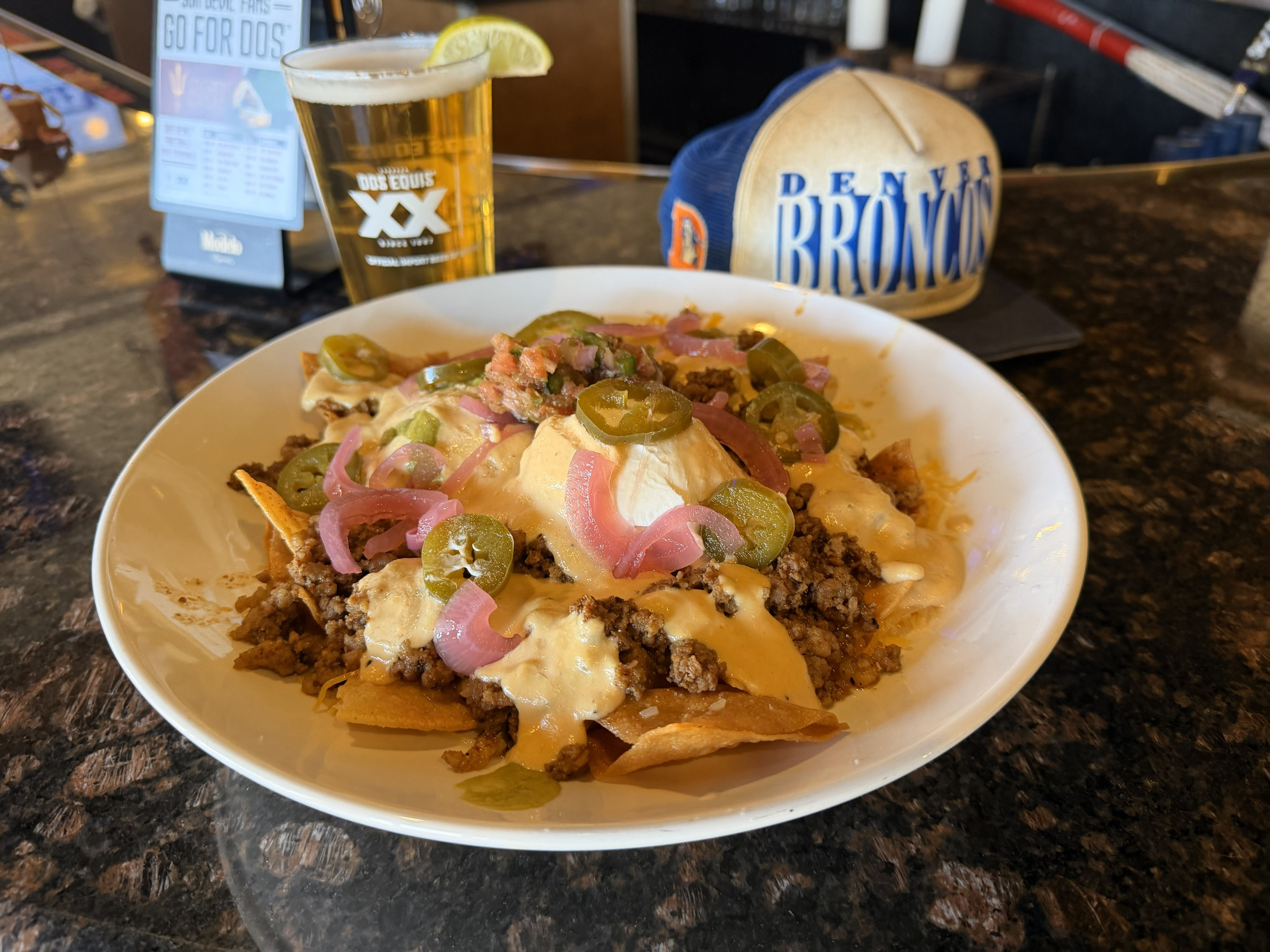 Ultimate Loaded Cheesy Nachos.