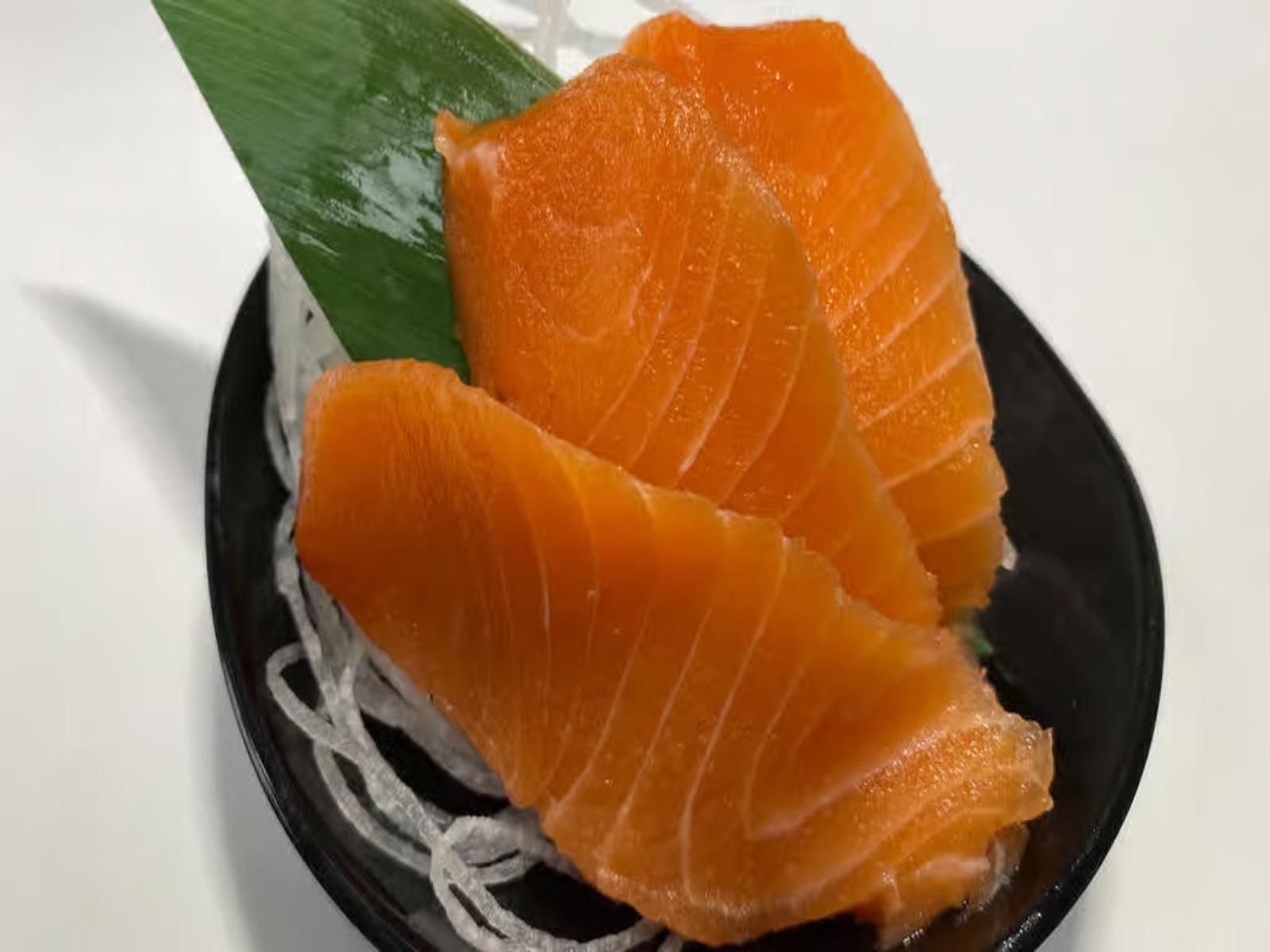 Salmon Sashimi.