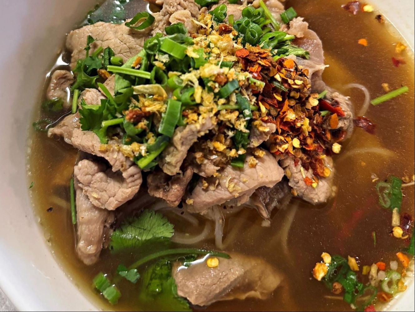 Thai Beef Noodle Soup.