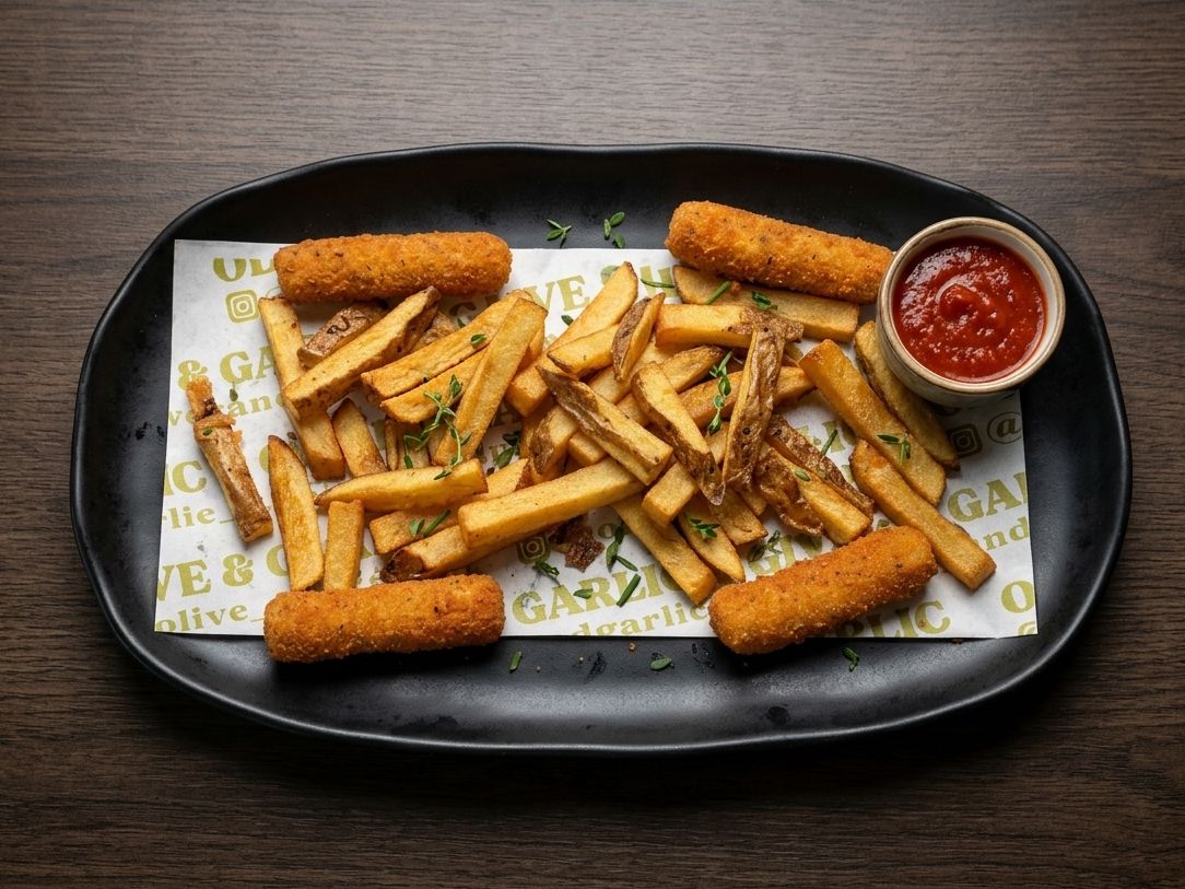 Hand-Cut French Fries.