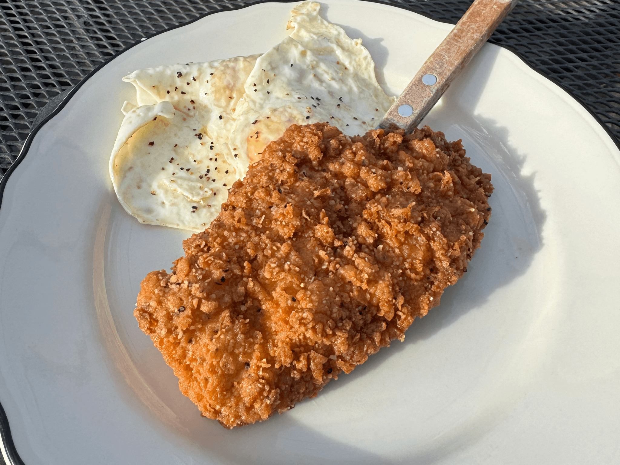 Fried Chicken And Eggs