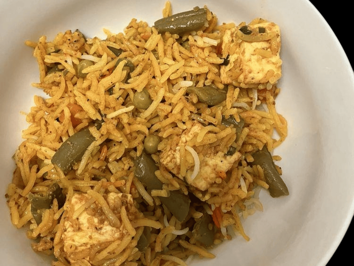 Paneer Biryani.