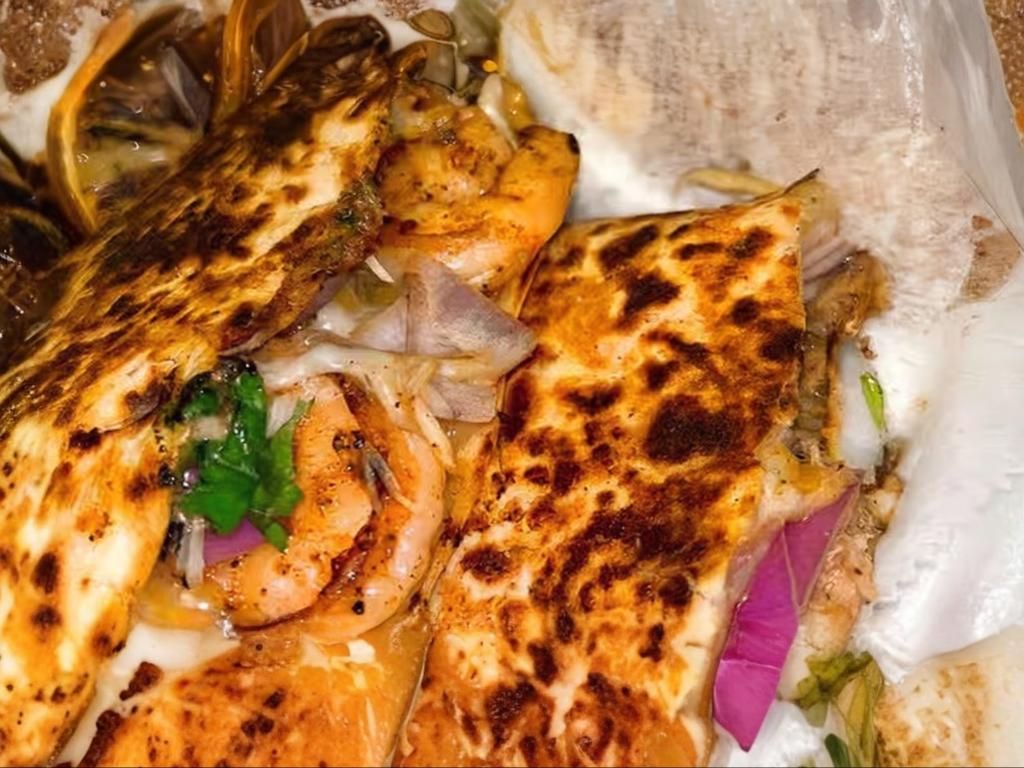 Seafood Quesadilla w/side
