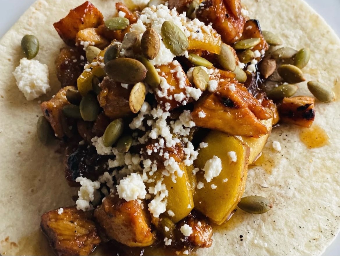 Spicy Chicken Apple Taco.