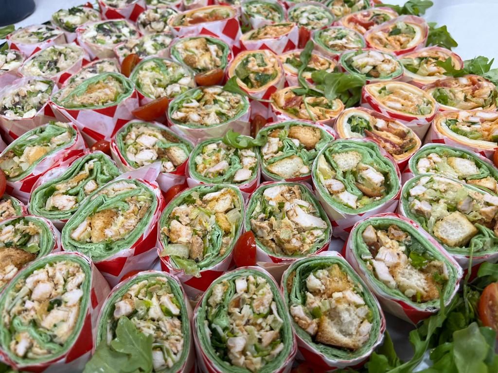 Pin Wheel Wrap Platter.