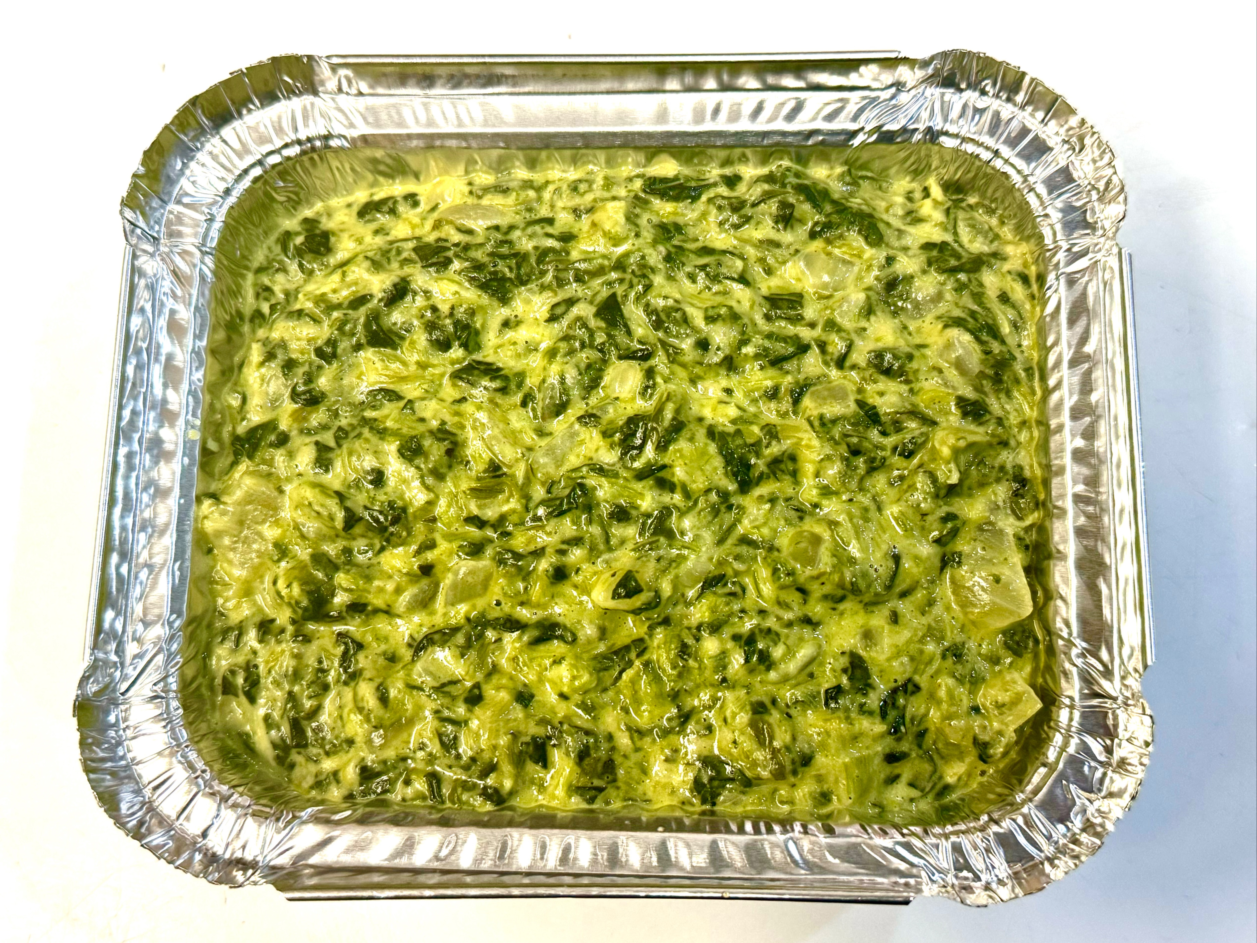 Homemade Creamed Spinach.