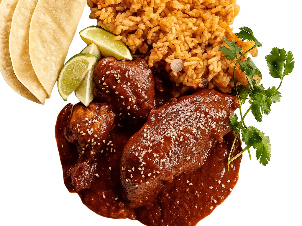POLLO CON MOLE POBLANO (PECHUGA DE POLLO)