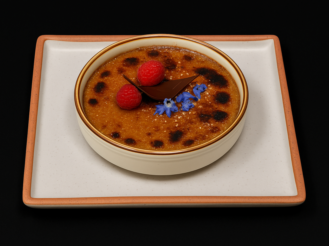 Masala Chai Creme Brulee.