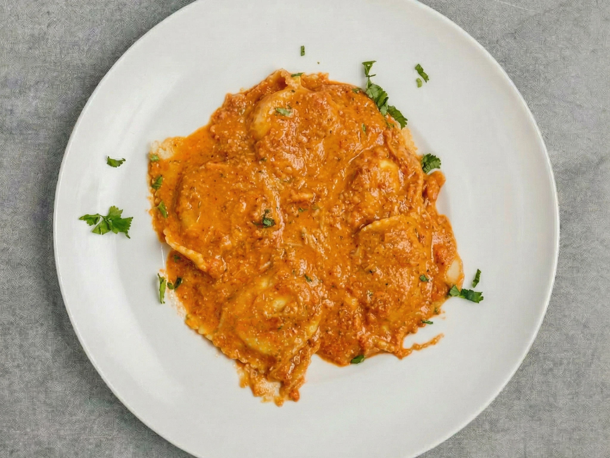 Ravioli with Crabmeat.