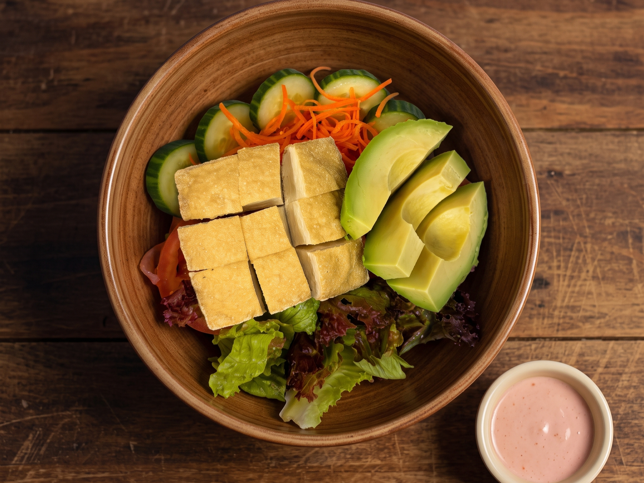Tofu Avocado Salad.
