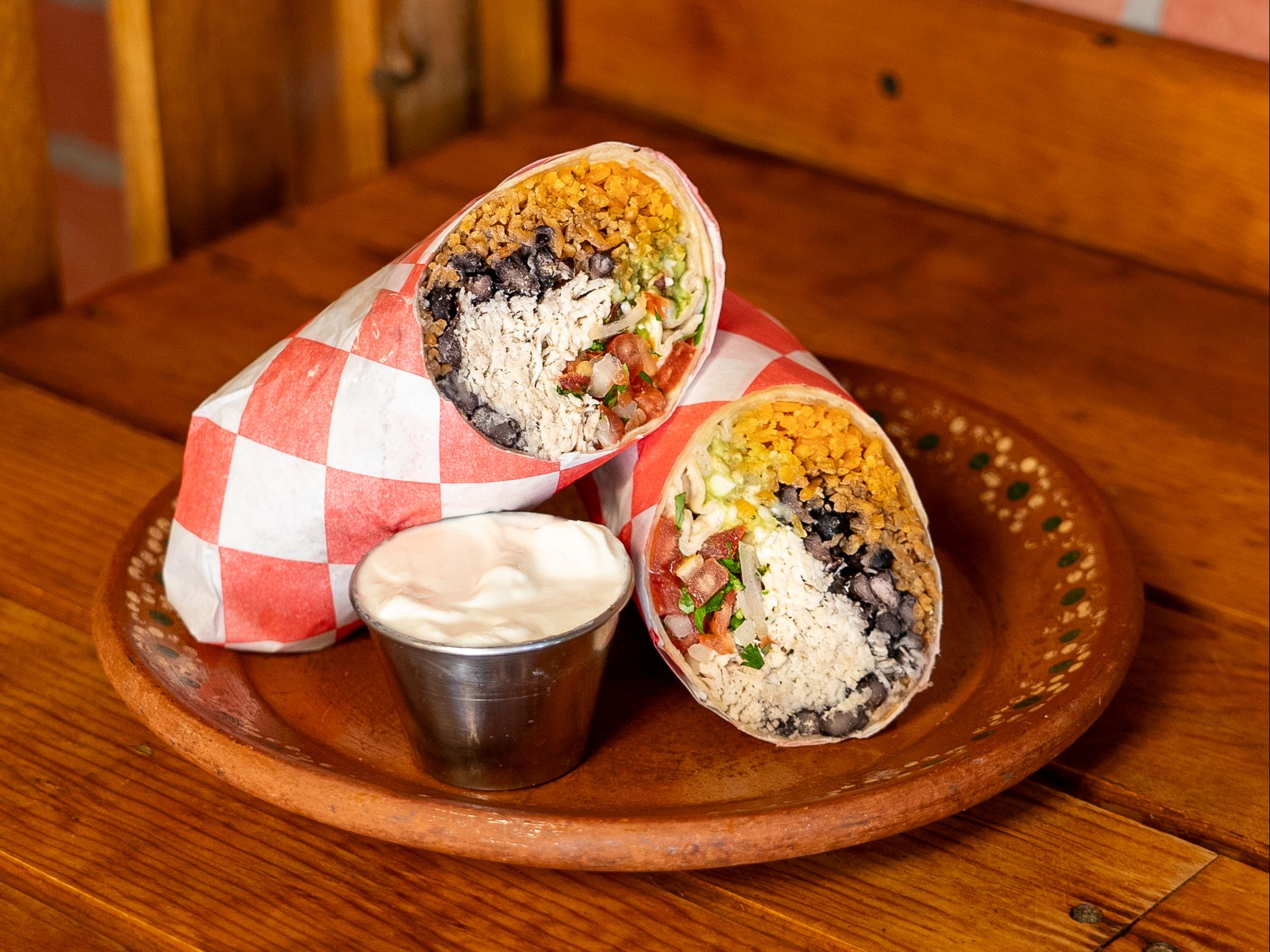 Hibiscus (Jamaica) Burrito.