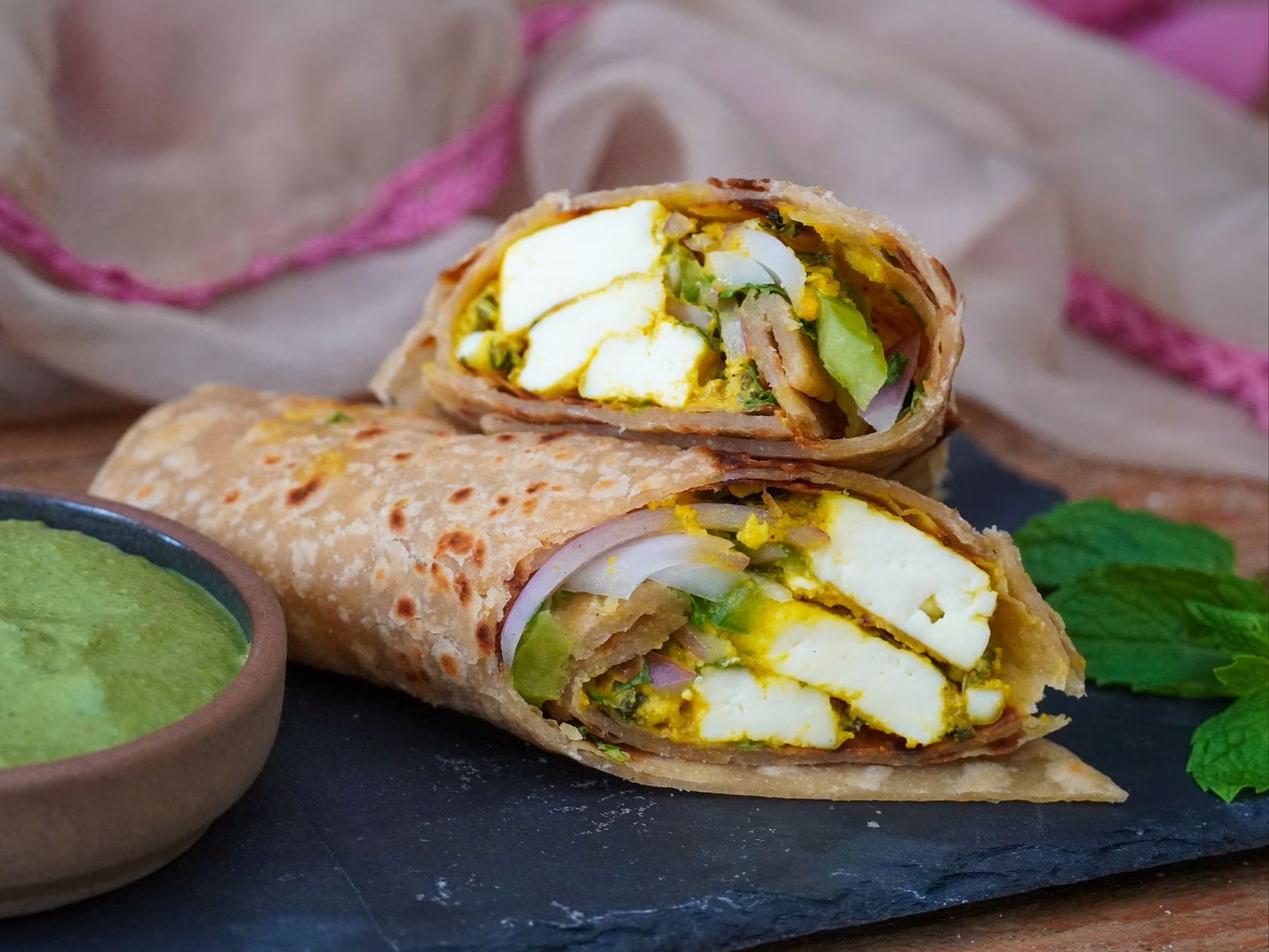 Paneer Kathi Rolls.