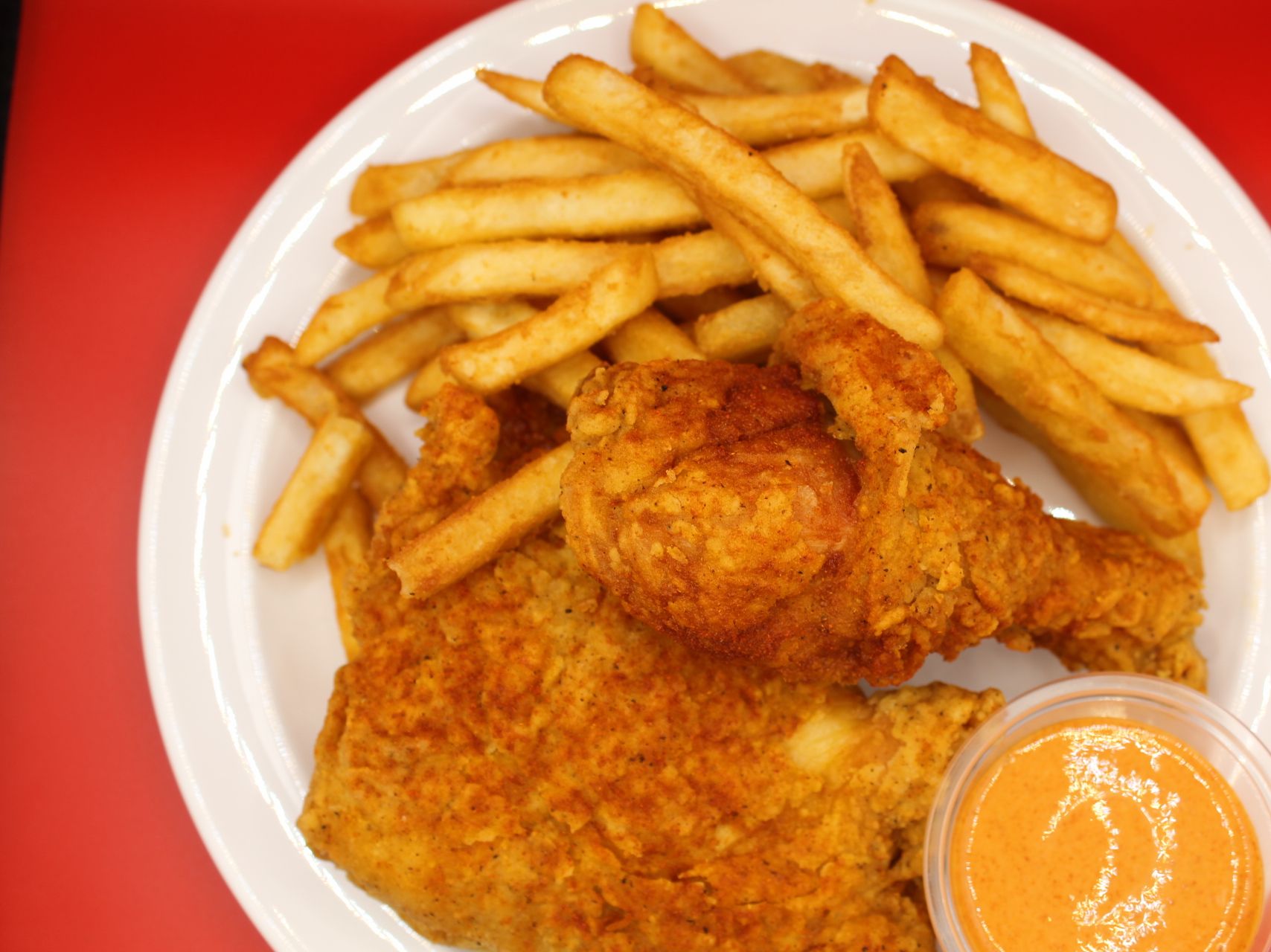 Krispi Leg& Thigh 2 Pcs With Fries.