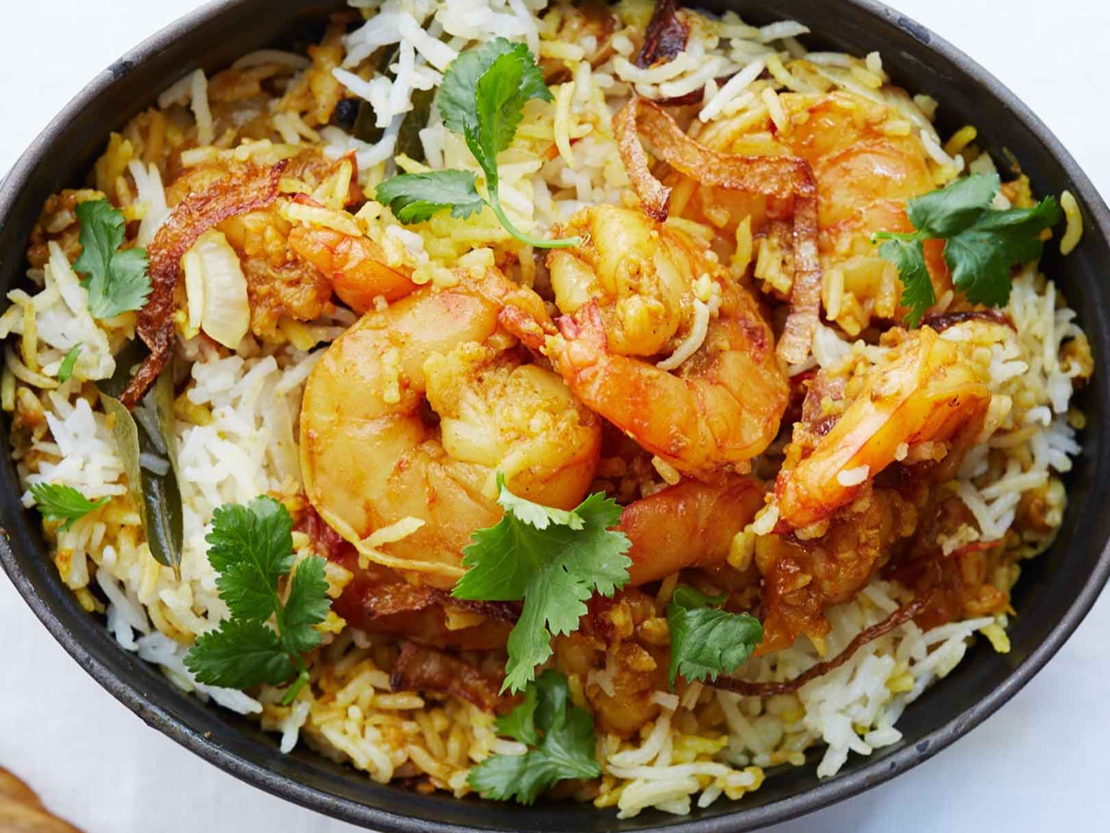 Shrimp Biryani.