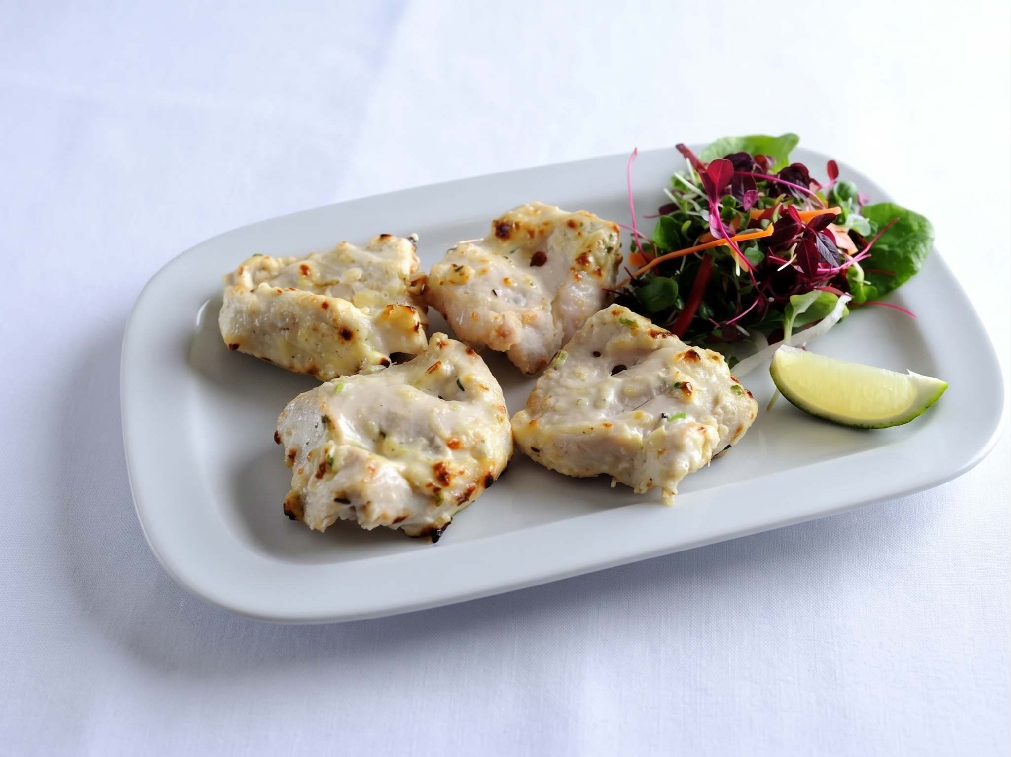 Malai Chicken Tikka.