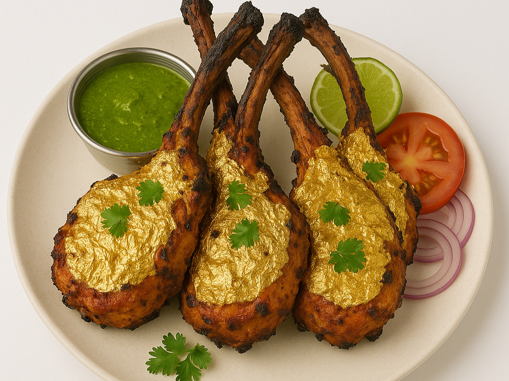 24 K GOLD LAMB CHOPS.