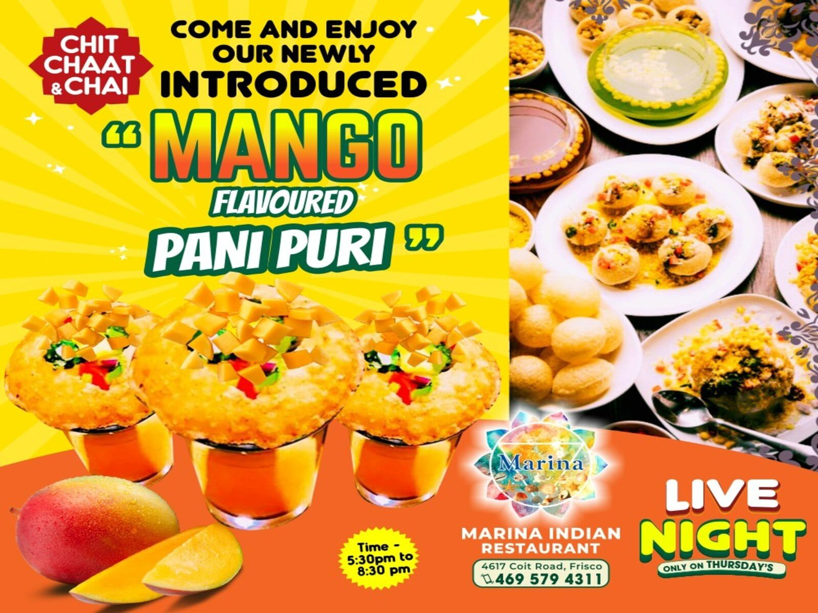 Mango Flavored Pani Puri