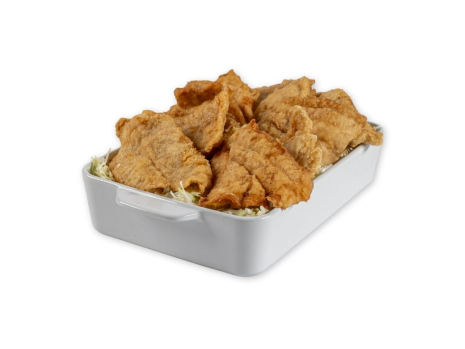 Fried Fish (Full-Pan) (w/ tartar sauce on the side).