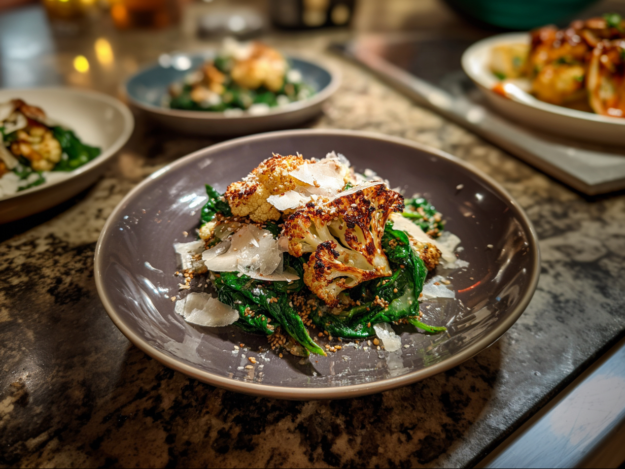 Grilled Cauliflower.