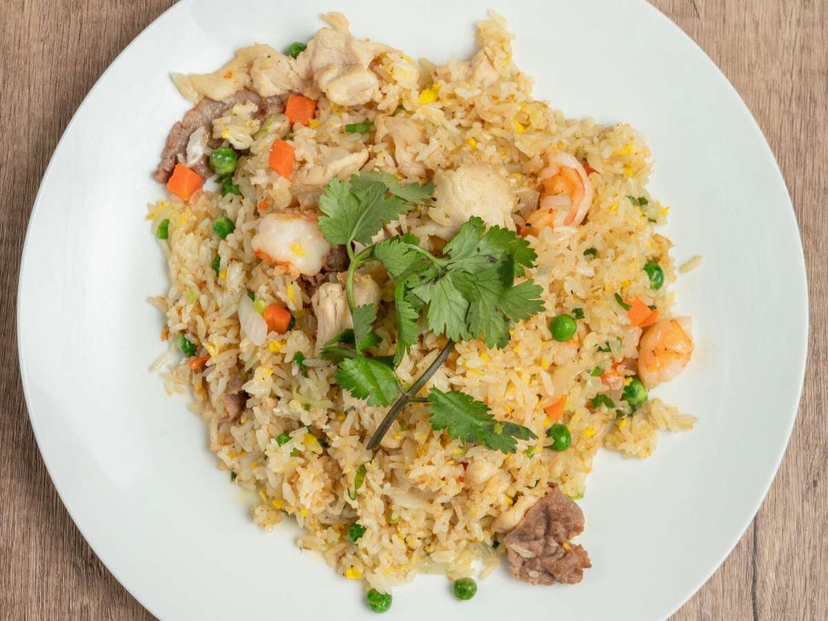 Green Basil Fried Rice.